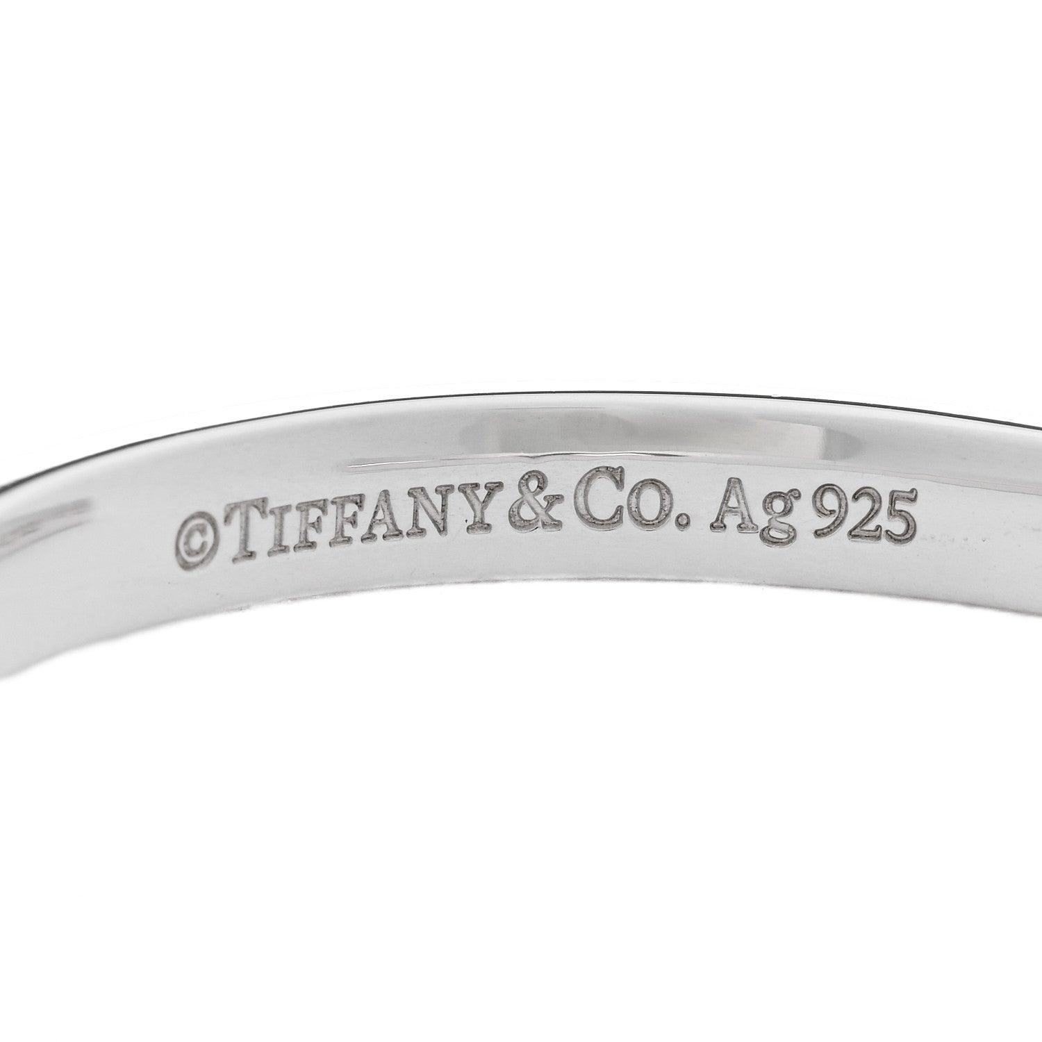 Tiffany Sterling Silver Narrow 1837 Cuff Bracelet 3 of 3
