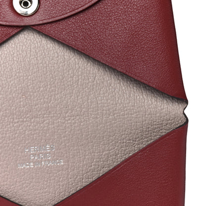 Hermes Evercolor Verso Calvi Card Case Rouge Grenat Glycine 12 of 13