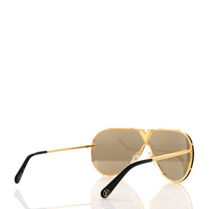 Louis Vuitton Metal LV Drive Sunglasses Z0897W Black Gold 4 of 8