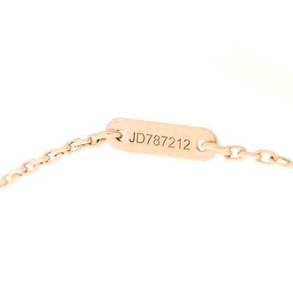 Van Cleef & Arpels 18K Rose Gold Carnelian Sweet Alhambra Bracelet 3 of 5