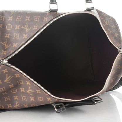 Louis Vuitton Monogram Macassar Keepall Bandouliere 55 5 of 8