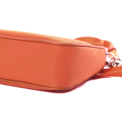 Prada Tessuto Nylon Saffiano Mini Re-Edition 2000 Shoulder Bag Arancio 7 of 10
