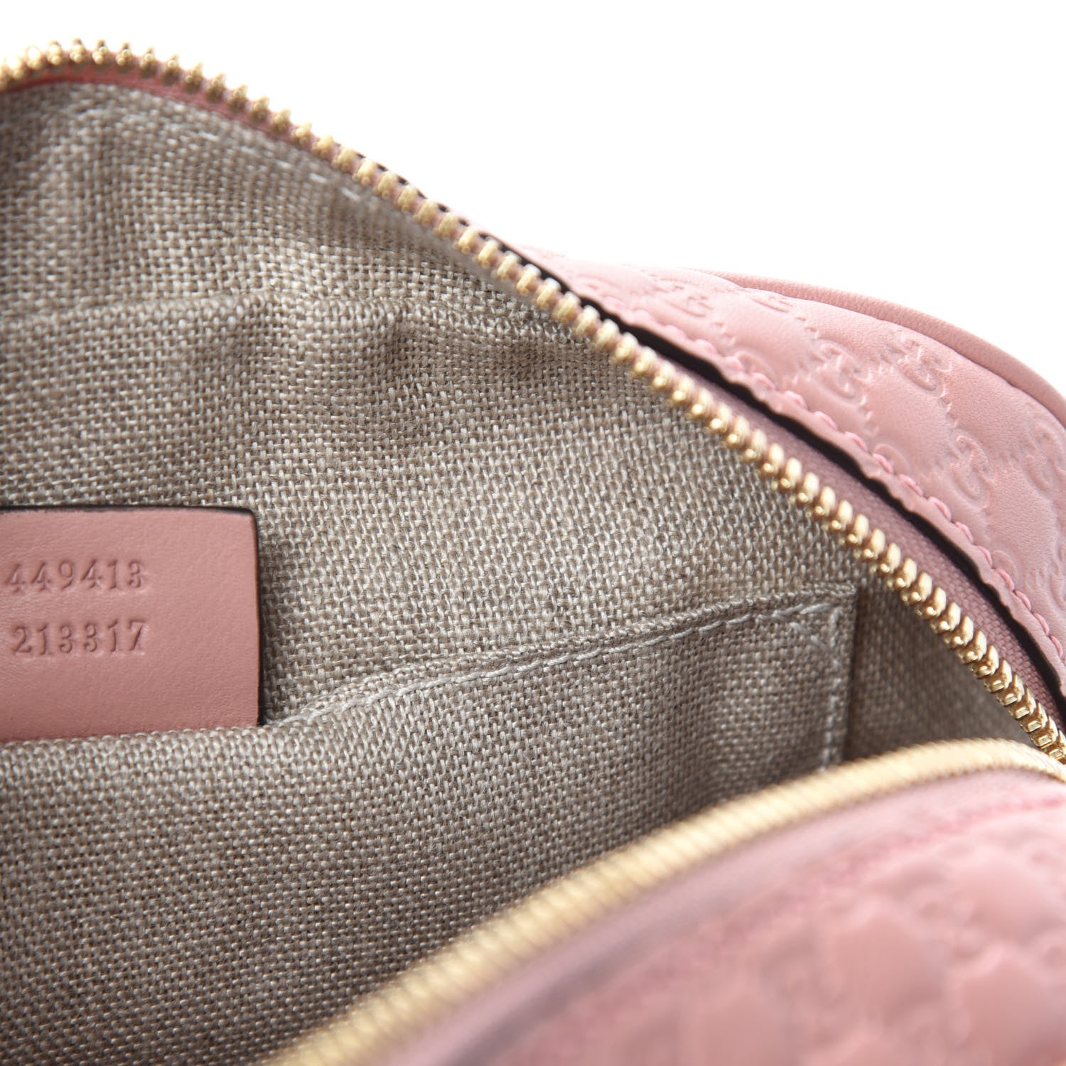 Gucci Soft Microguccissima Mini Bree Messenger Bag Soft Pink 9 of 10