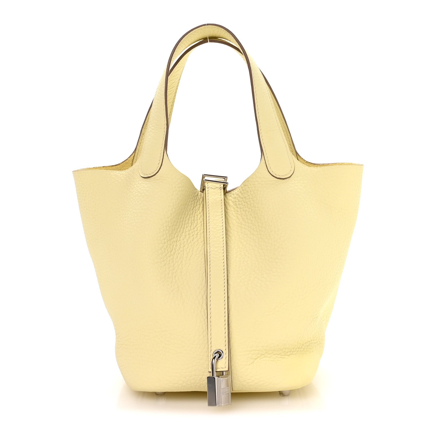 Hermes Taurillon Clemence Picotin Lock 18 PM Jaune Milton 1 of 11