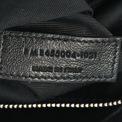 Saint Laurent Metallic Lambskin Quilted Sade Puffer Envelope Clutch Argento 7 of 10