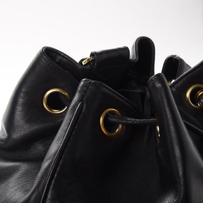 Chanel Lambskin CC Drawstring Backpack Black 12 of 15