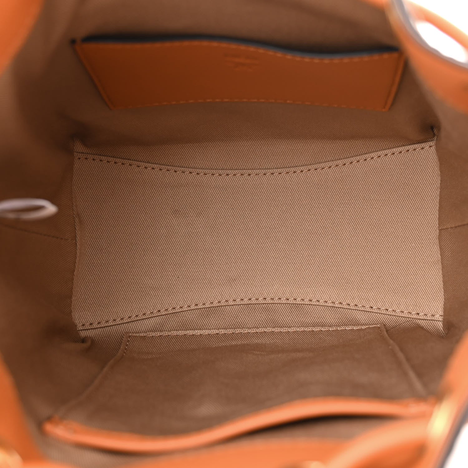 MCM Visetos Berlin Mini Drawstring Bucket Bag Cognac 5 of 11
