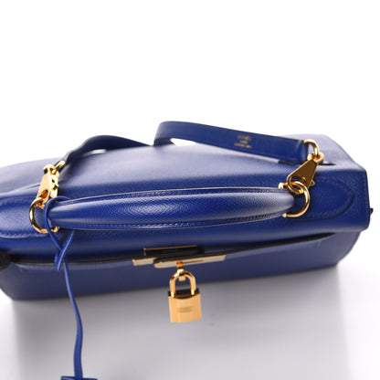 Hermes Epsom Kelly Sellier 28 Bleu Electrique 36 of 37