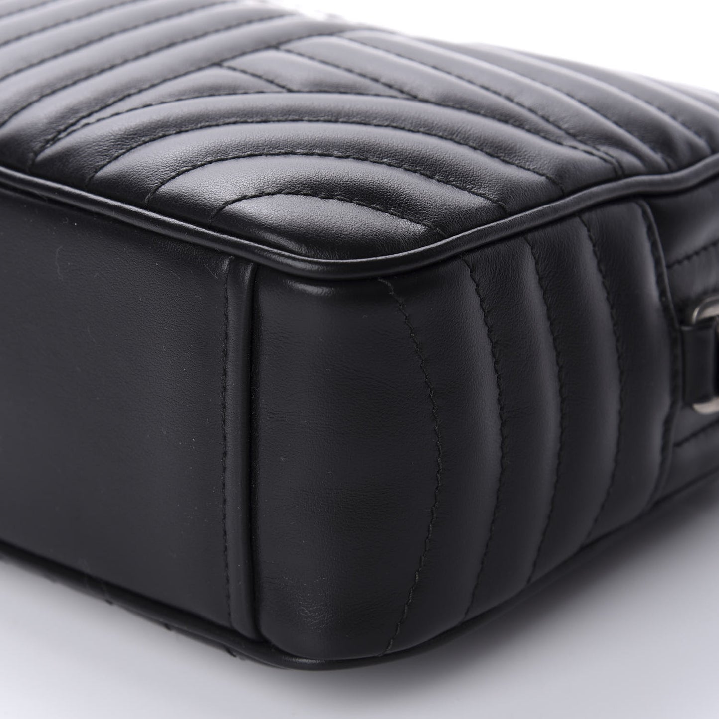 Soft Calfskin Diagramme Crossbody Bag Black
