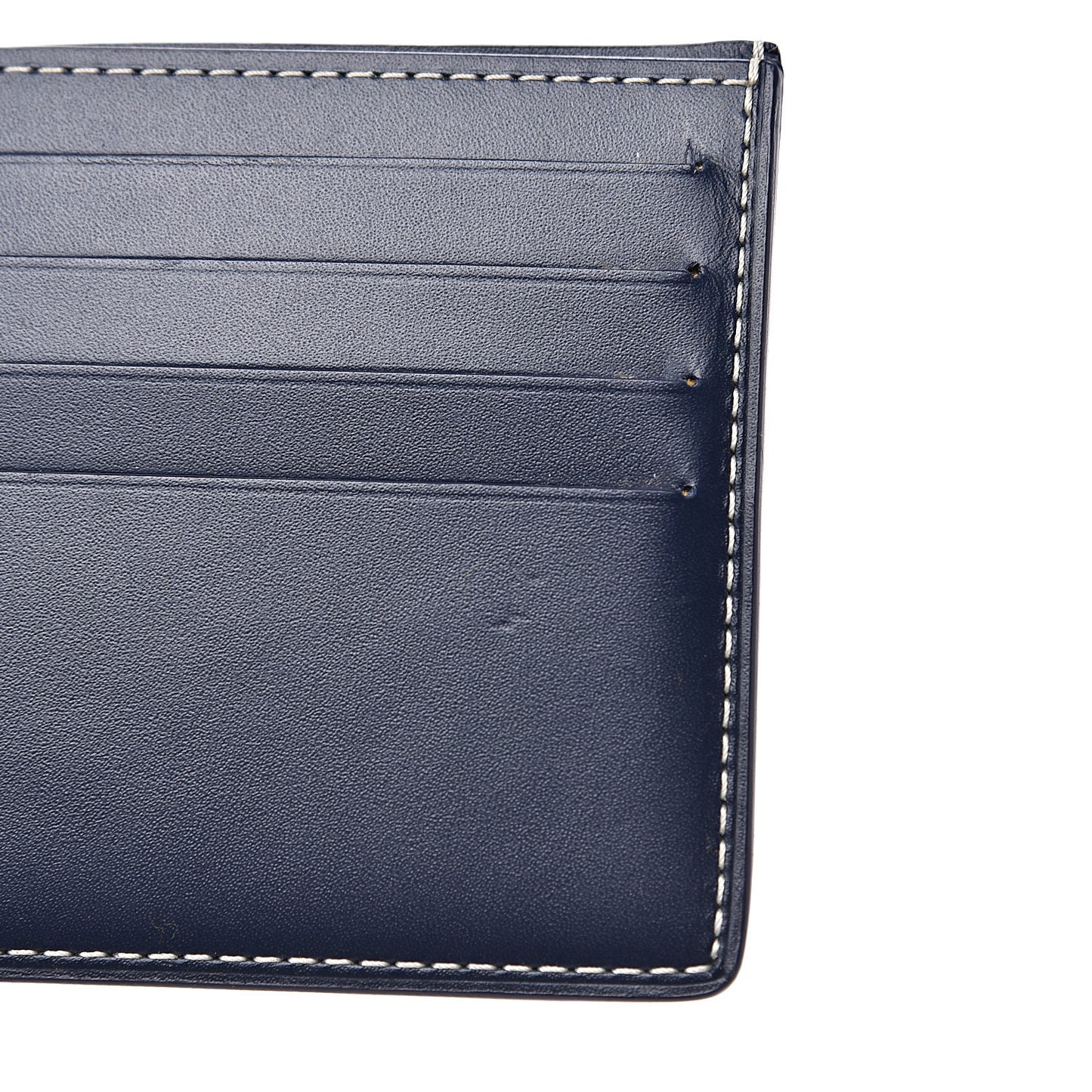 Goyardine Bi-Fold Victoire PM Wallet Navy