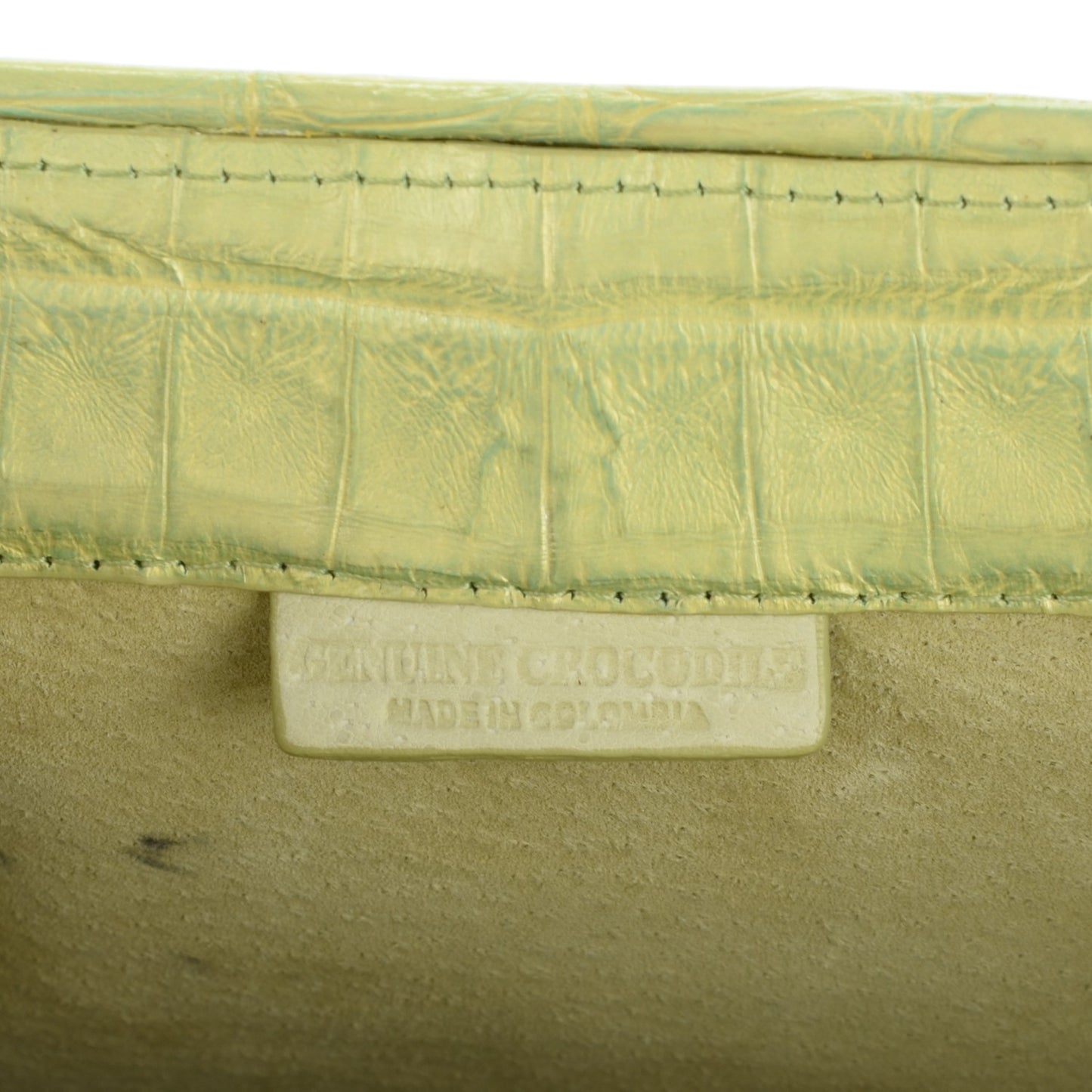 Crocodile Tote Lime