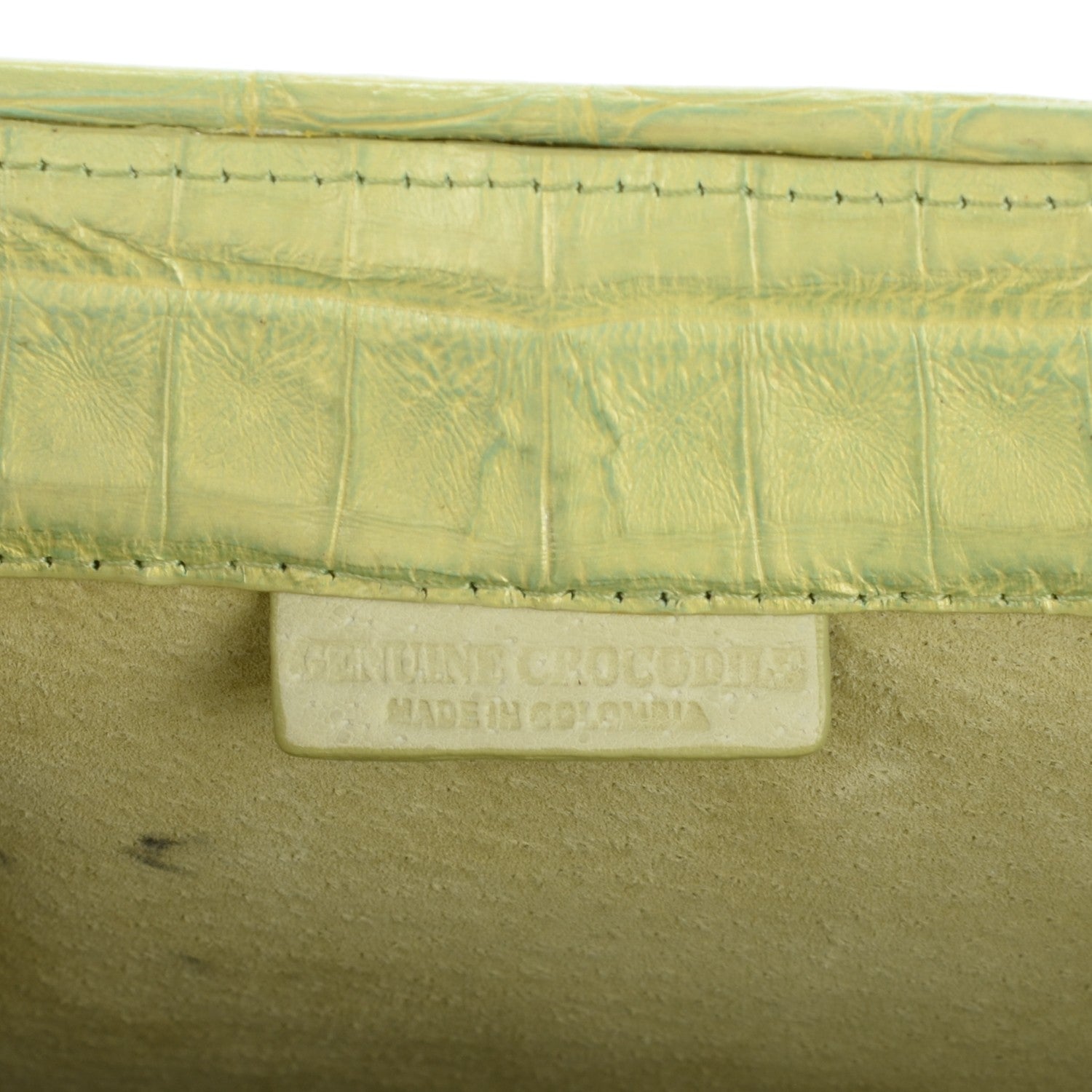Nancy Gonzalez Crocodile Tote Lime 8 of 8