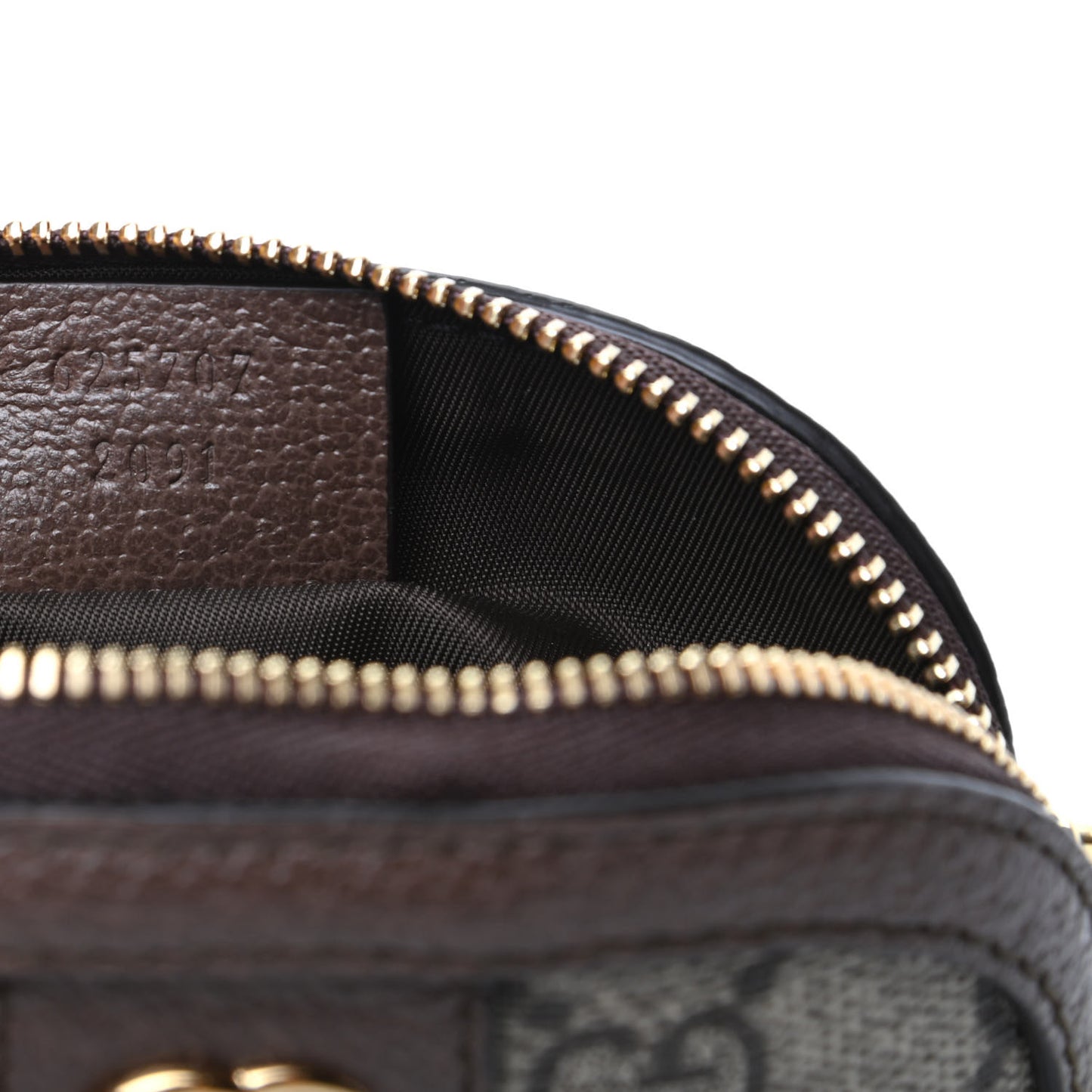 GG Supreme Monogram Web Ophidia Dome Key Pouch Beige New Acero