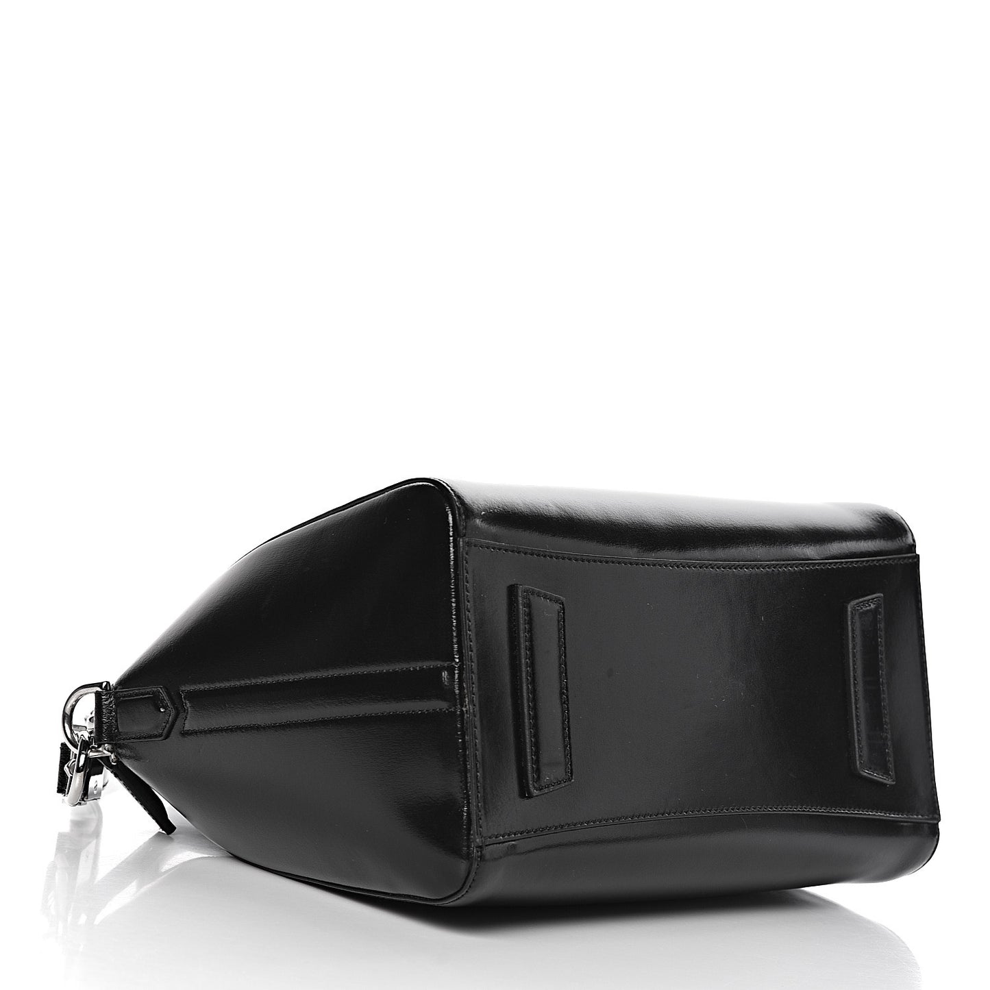 Shiny Lord Calfskin Small Antigona Black