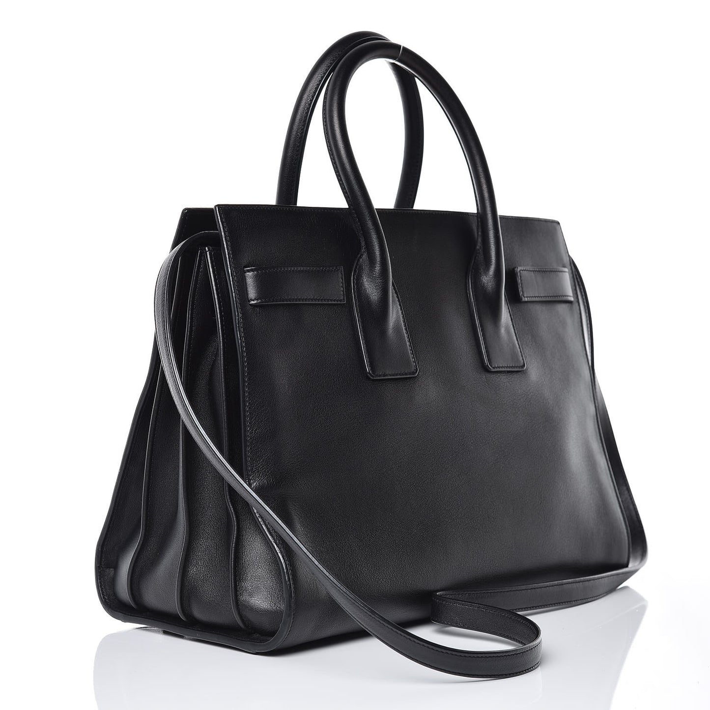 Calfskin Small Sac De Jour Black