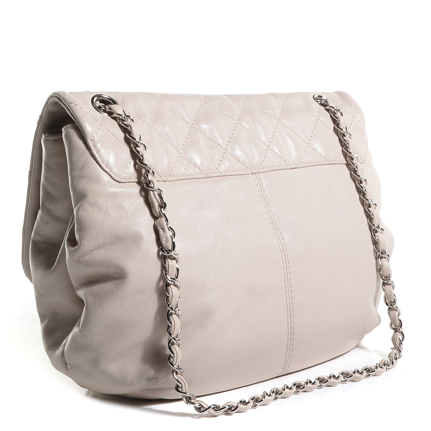 Calfskin Trianon Medium Flap Light Beige