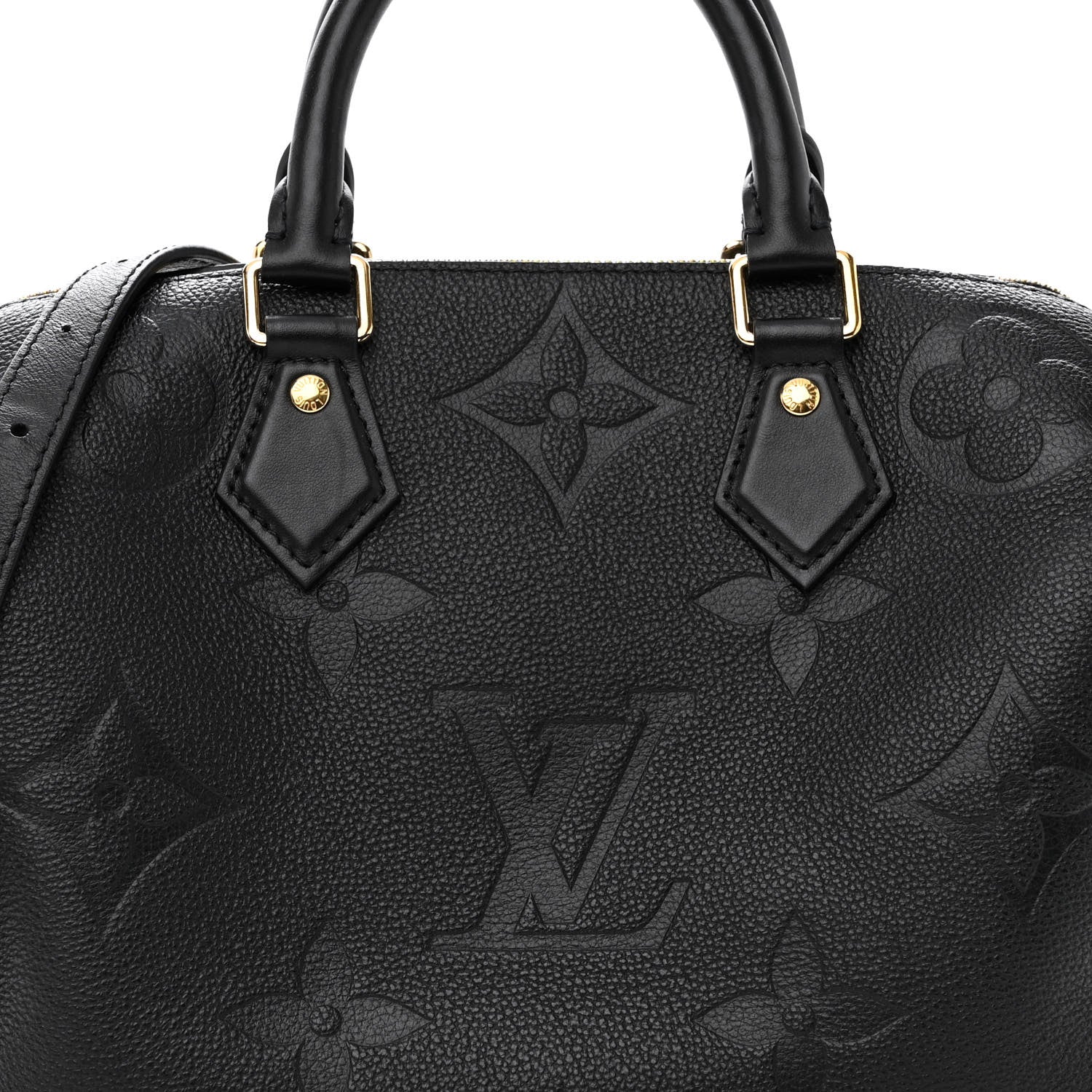 Louis Vuitton Empreinte Monogram Giant Speedy Bandouliere 25 Black 7 of 10