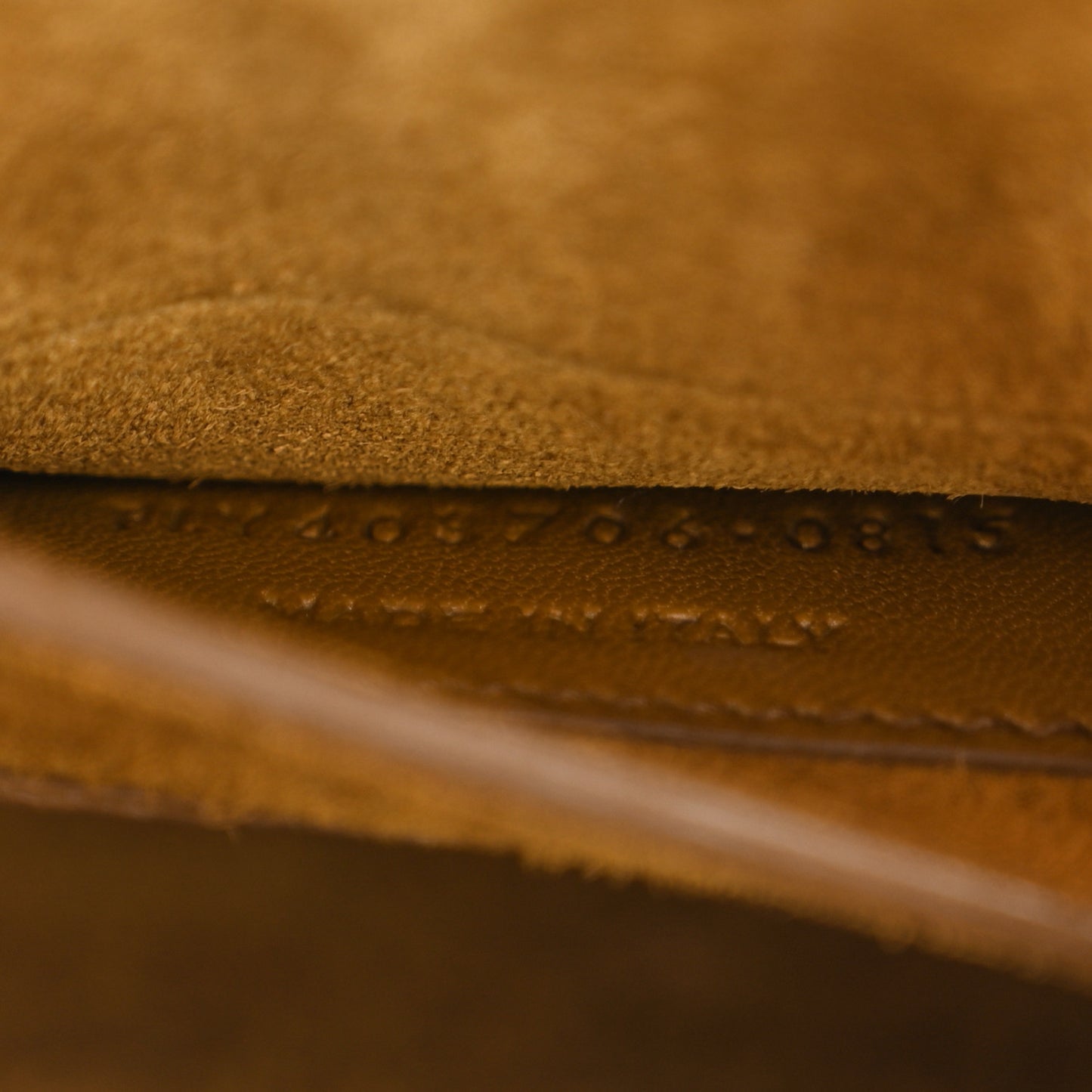 Suede Fringe Small Monogram Satchel Light Ocre