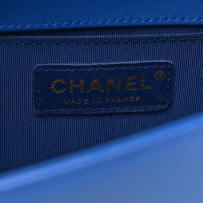 Chanel Lambskin Quilted Small Boy Flap Blue 7 of 11