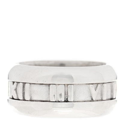 Tiffany Sterling Silver Atlas Band Ring 51 5.75 1 of 4