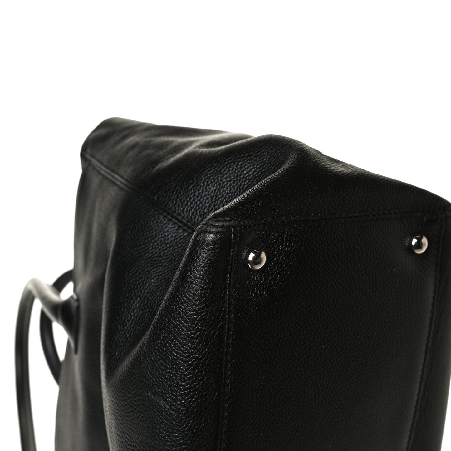 Calfskin Cerf Executive Shopper Tote Black