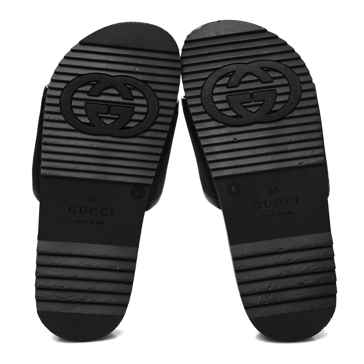 Gucci Econyl Nylon Demetra GG Monogram Mens Off the Grid Slide Sandals 5 Black 5 of 8
