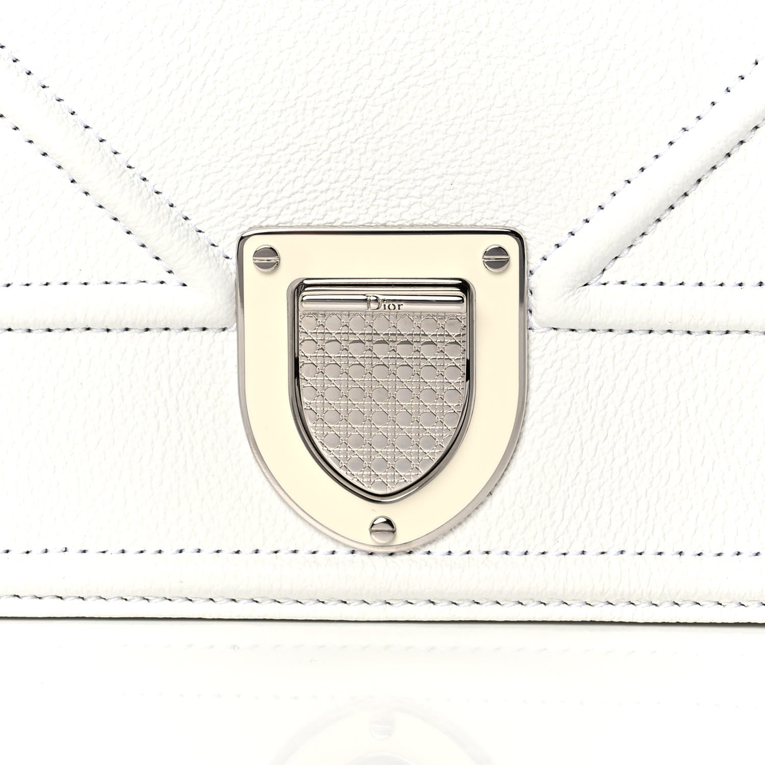 Christian Dior Calfskin Medium Diorama Flap Bag Off White 10 of 12
