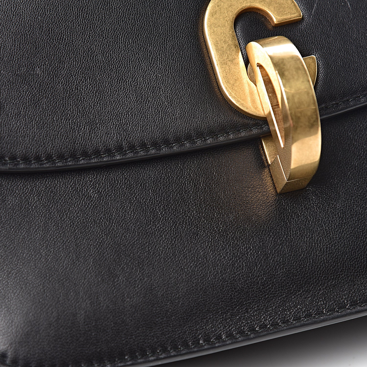 Christian Dior Smooth Calfskin C'est Flap Bag Black 7 of 15