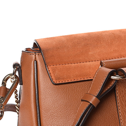 Chloe Suede Calfskin Medium Faye Backpack Tan 10 of 11