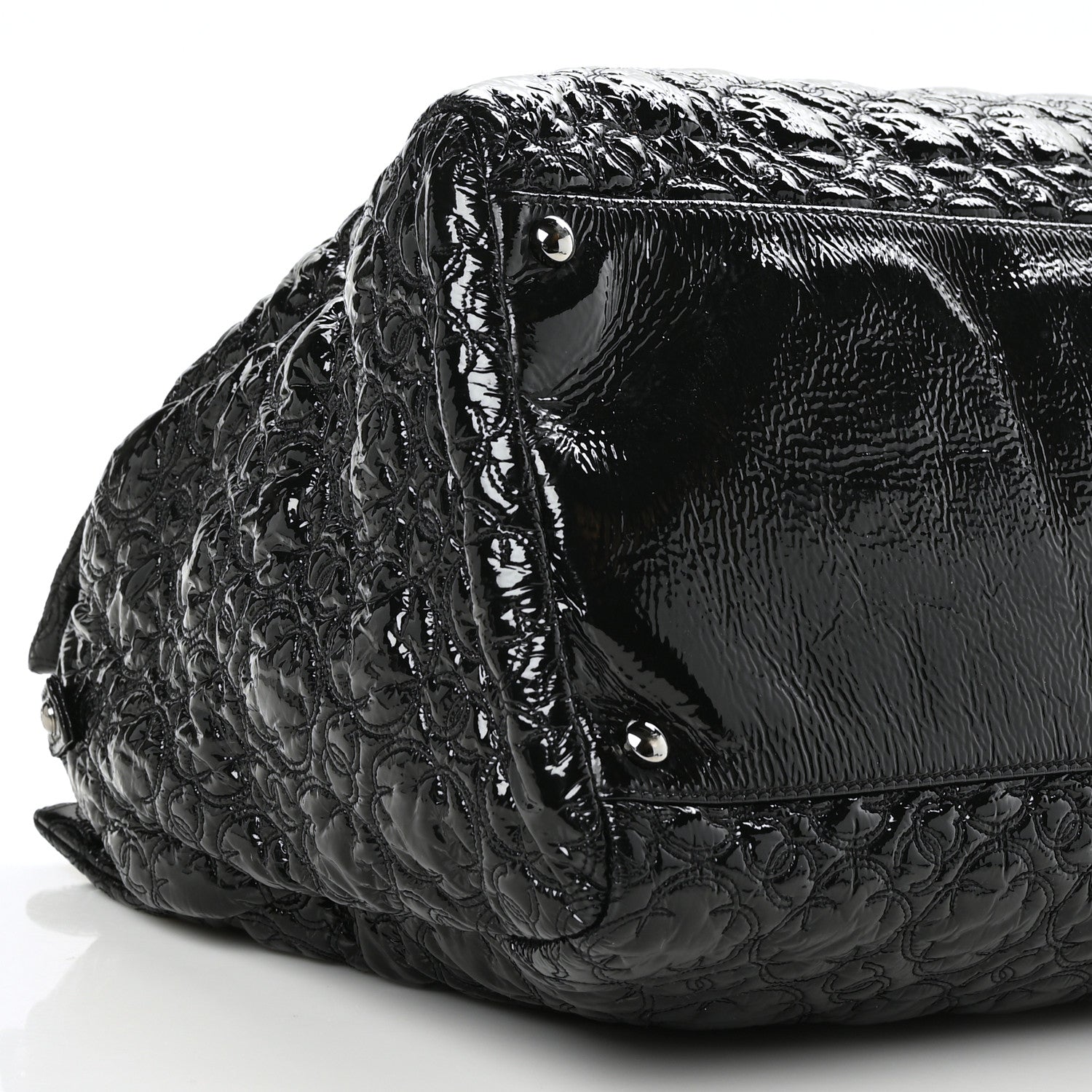 Chanel Vinyl Rock in Moscow Tote Black 10 of 11