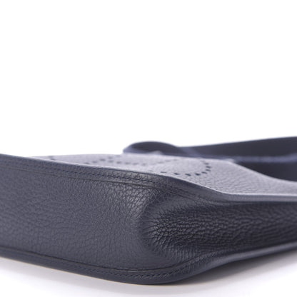 Hermes Taurillon Clemence Amazone Evelyne TPM Bleu Nuit Bleu Indigo 7 of 8