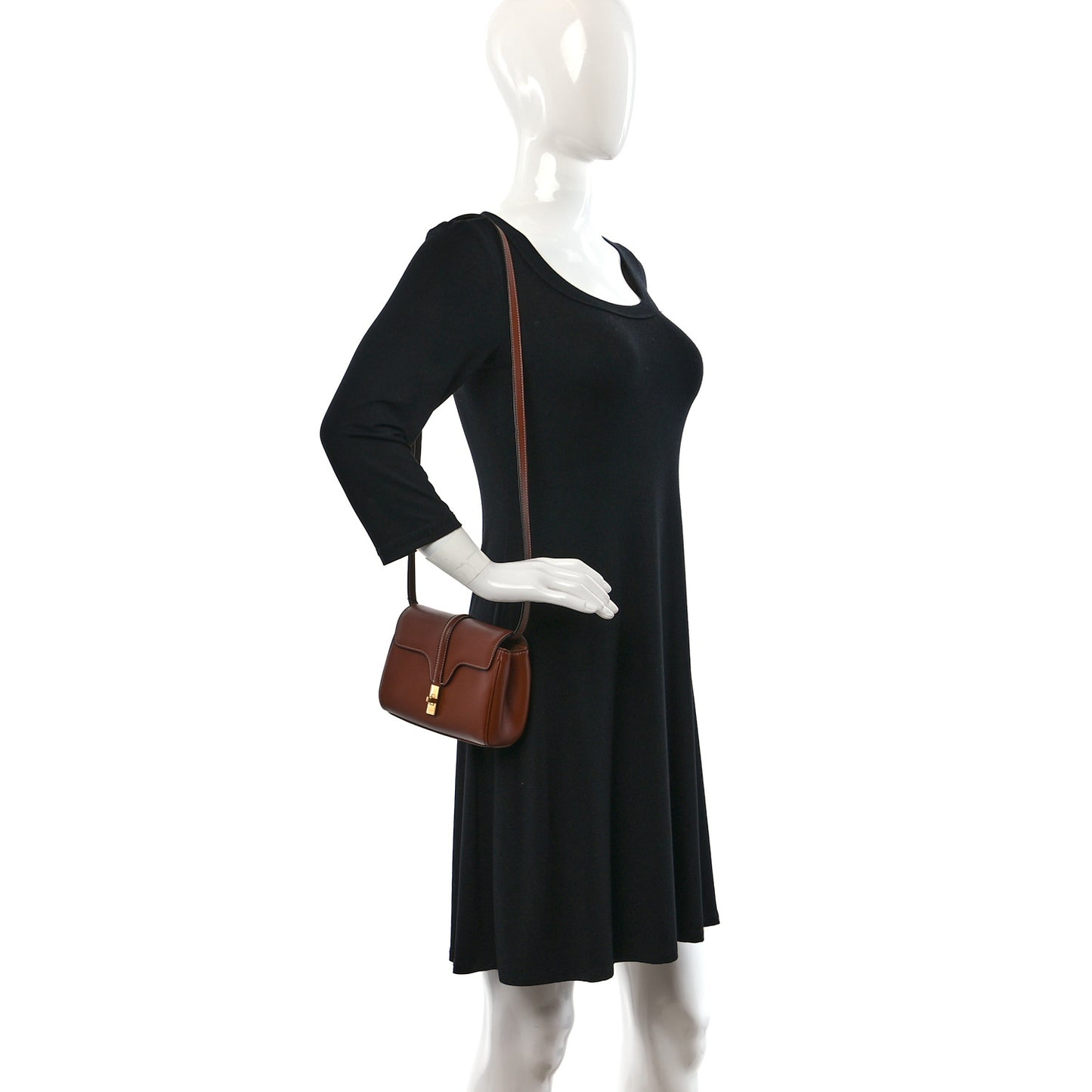 Calfskin Mini 16 Top Handle Bag Tan