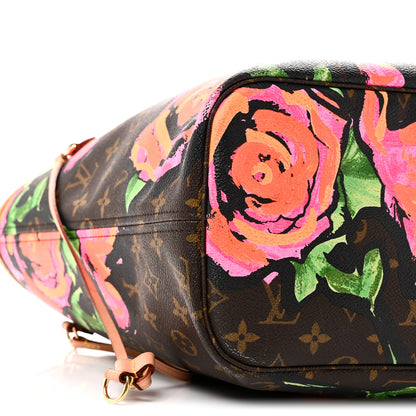 Louis Vuitton Monogram Roses Neverfull MM 8 of 10