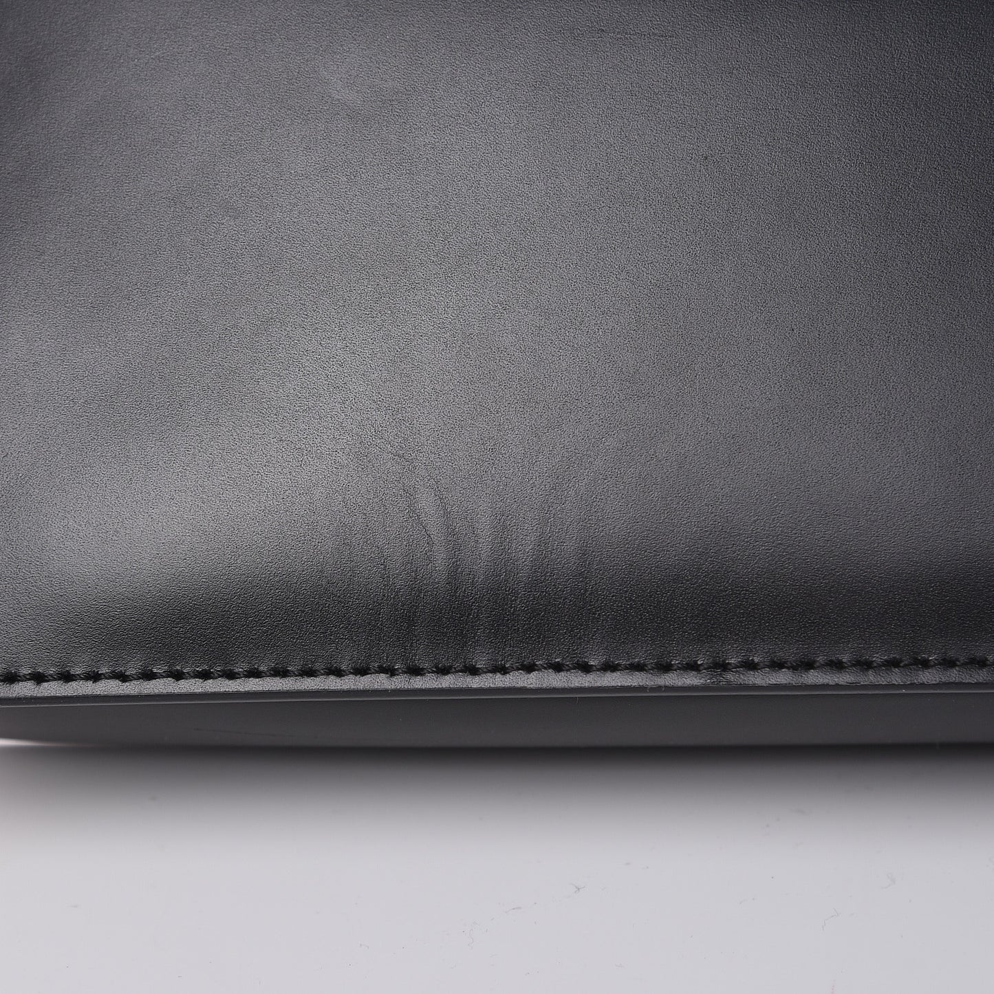 Calfskin Grace Chain Clutch Black