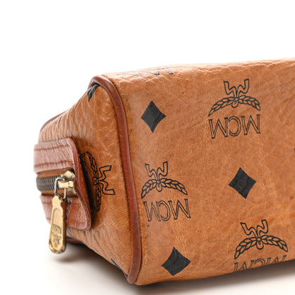 MCM Visetos Mini Boston Bag Cognac 7 of 8
