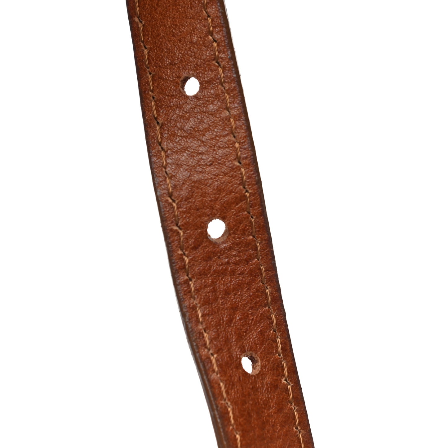 Prorsum House Check Bridle Calfskin Shoulder Bag Dark Tan