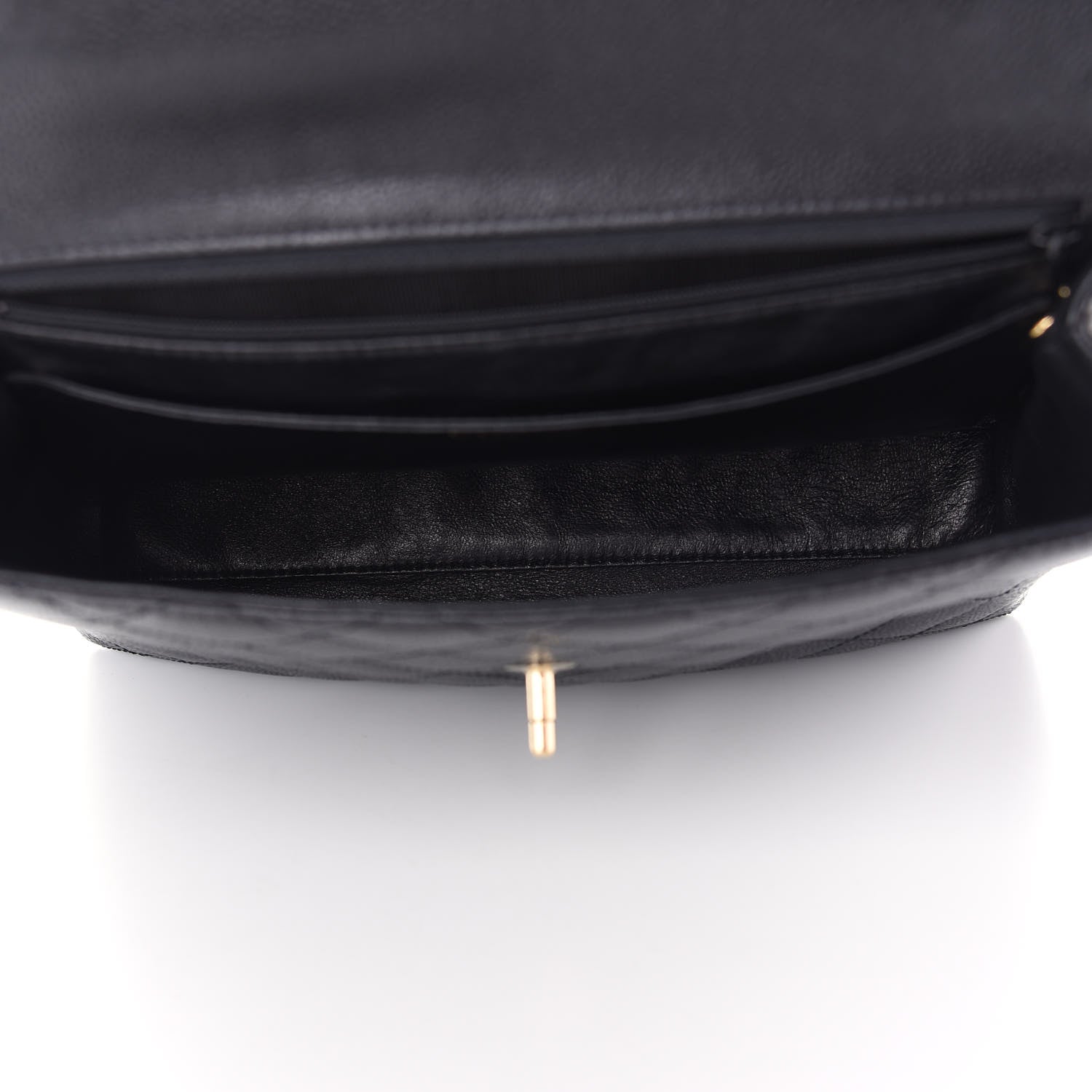 Chanel Caviar Quilted Jumbo Kelly Flap Black 5 of 9