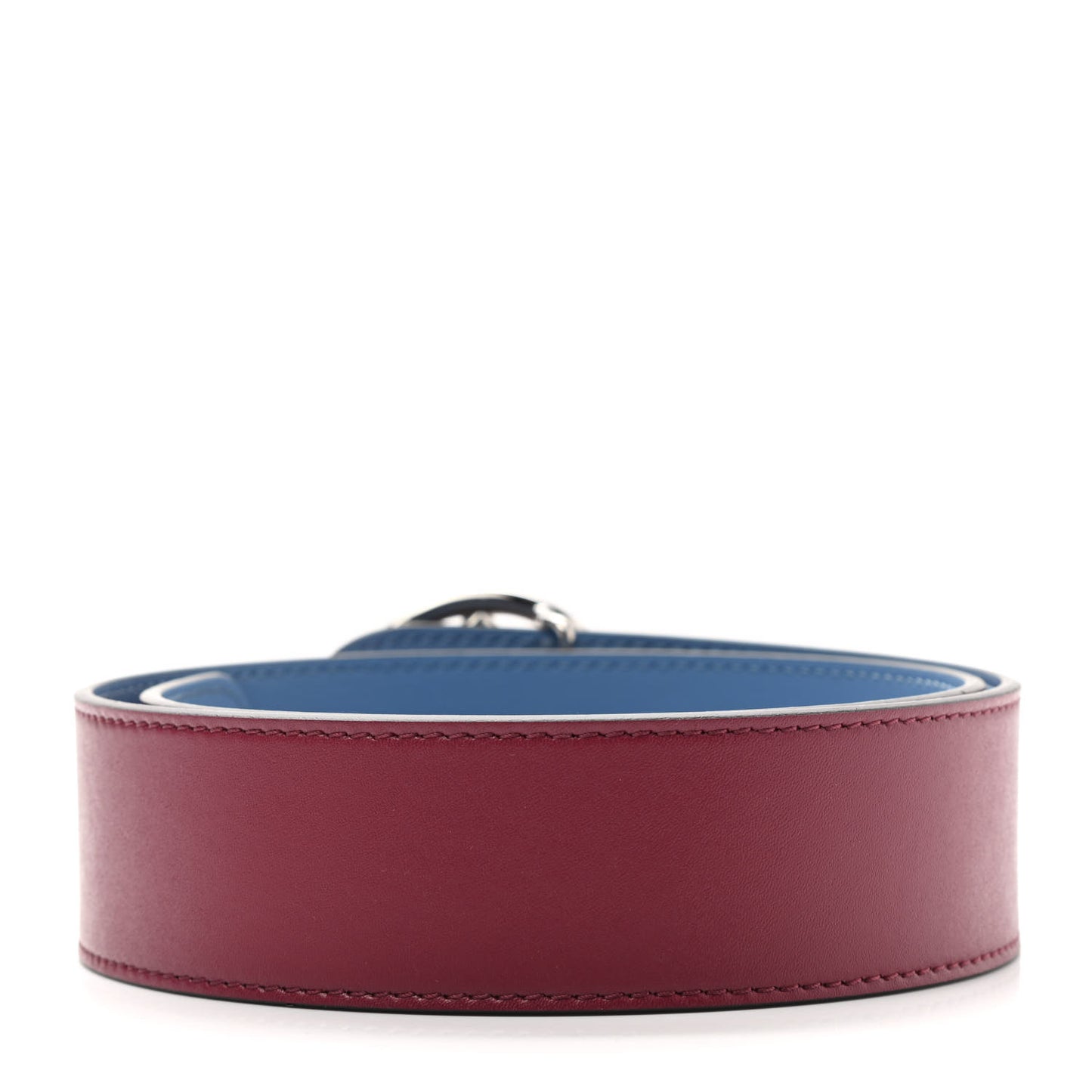 Vitello Liberty F is Fendi Bi-Color Reversible Belt 70 28 Black Cherry Nebula