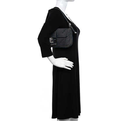 Fendi Denim Baguette Blue 2 of 11