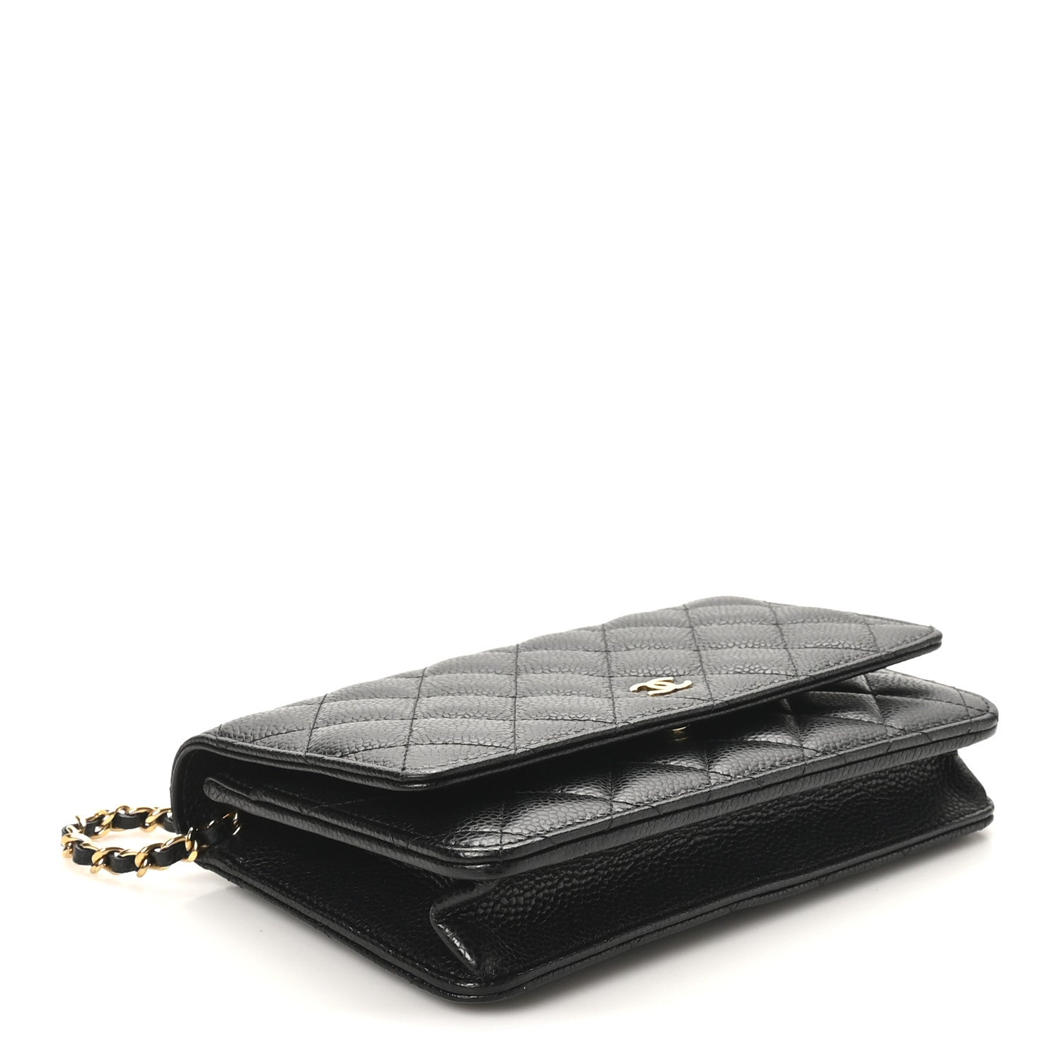 Chanel Caviar Quilted Wallet on Chain WOC Black 4 of 12