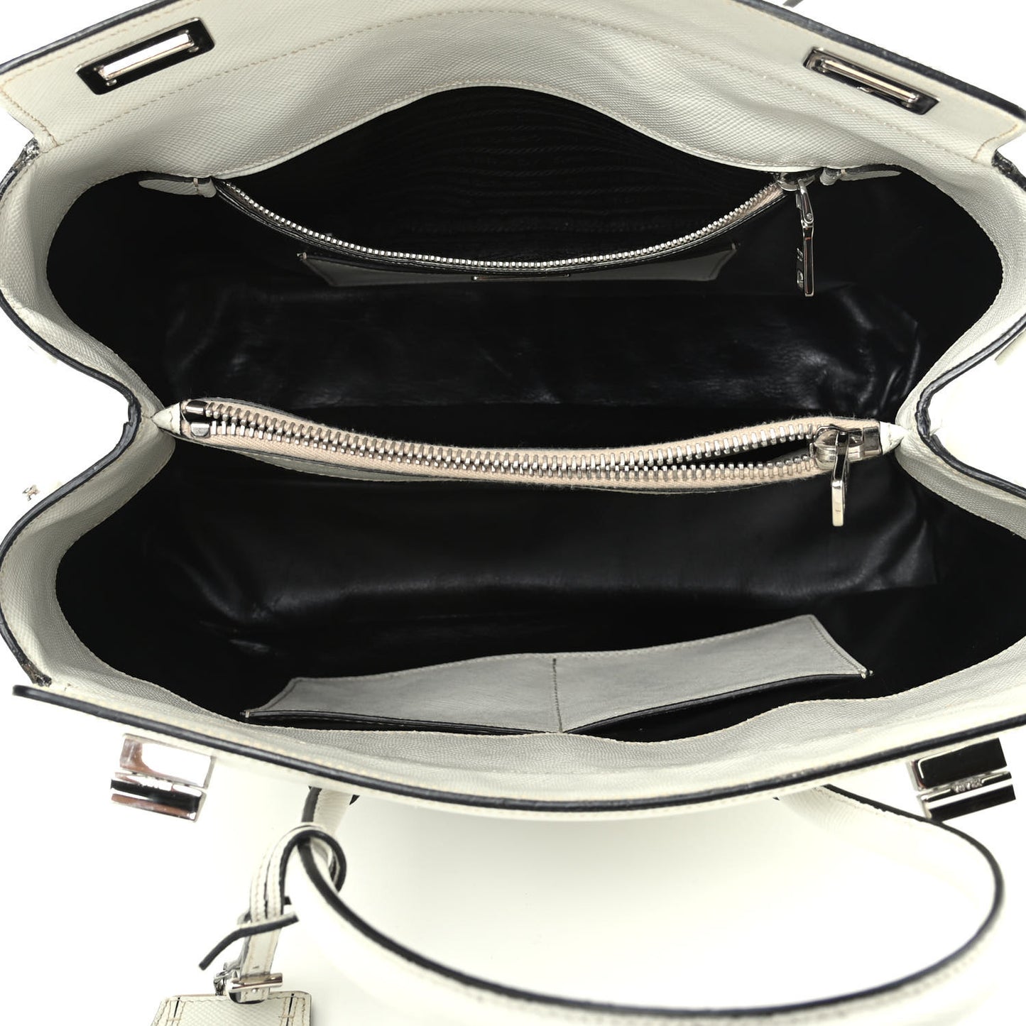 Saffiano Cuir Twin Tote Talco