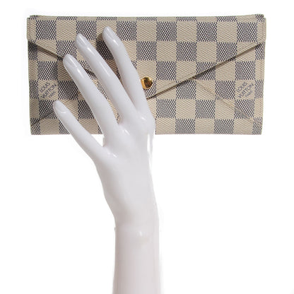 Louis Vuitton Damier Azur Long Origami Wallet 2 of 7