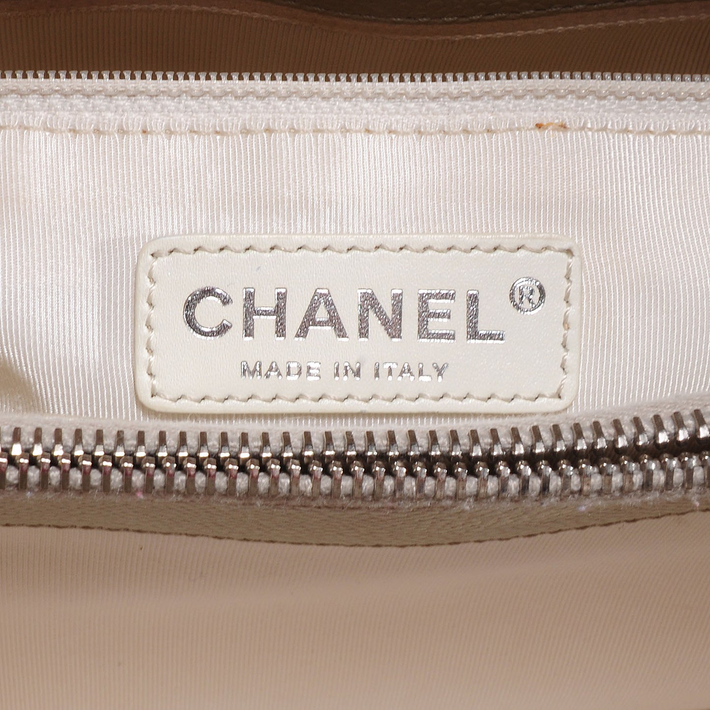 Caviar Quilted Grand Shopping Tote GST Pearl