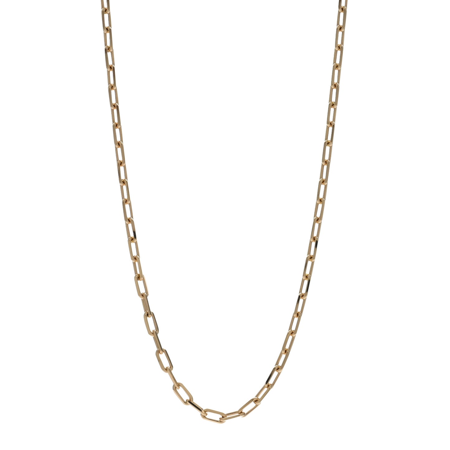 18K Yellow Gold SM Santos De Cartier Link Necklace