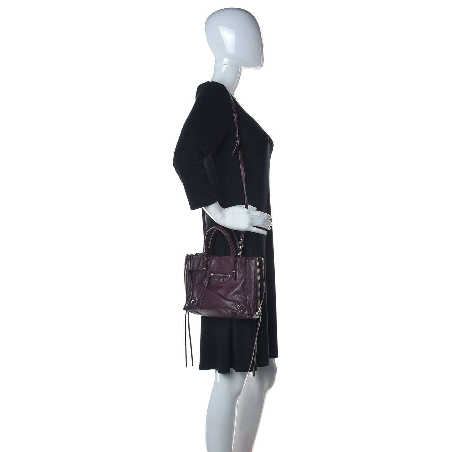 Calfskin Papier Mini A4 Zip Around Tote