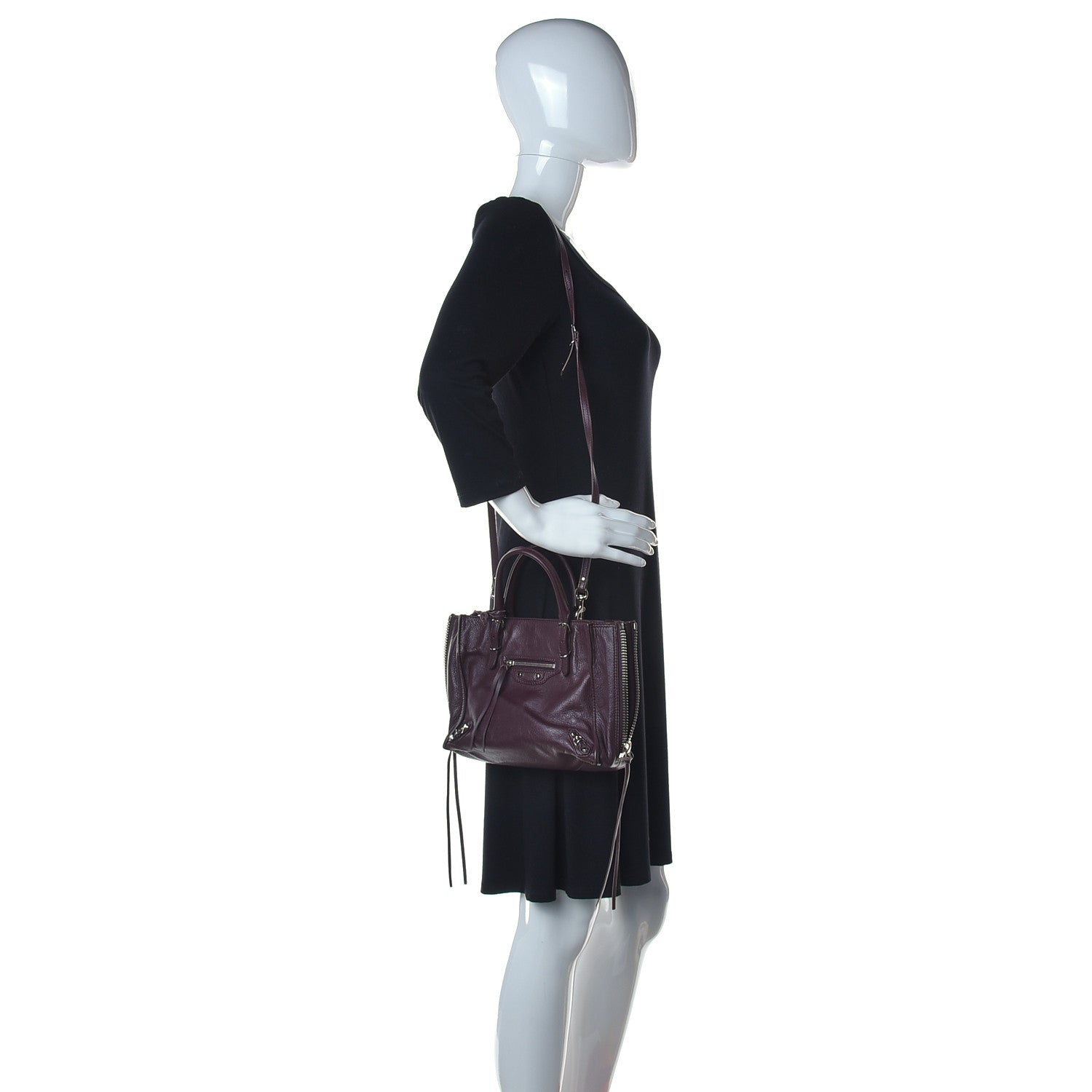 Balenciaga Calfskin Papier Mini A4 Zip Around Tote 2 of 20