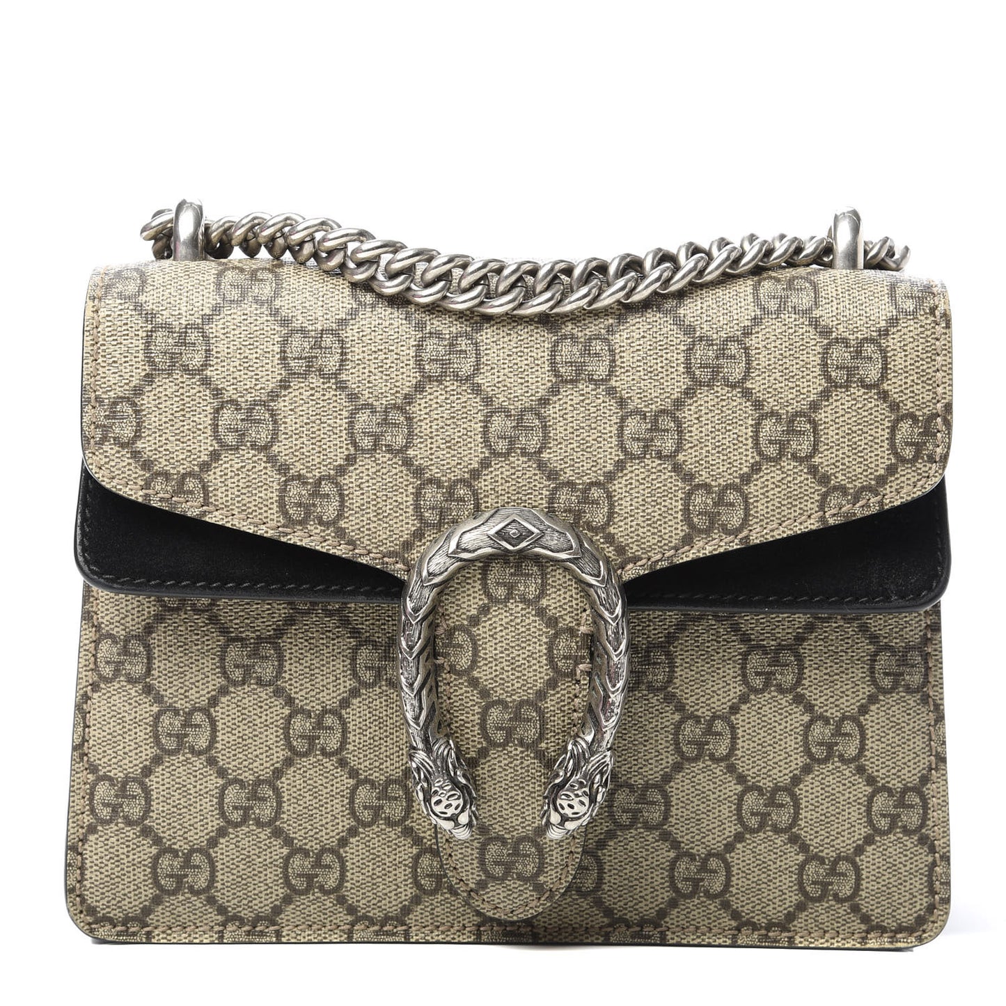 GG Supreme Monogram Mini Dionysus Shoulder Bag Black