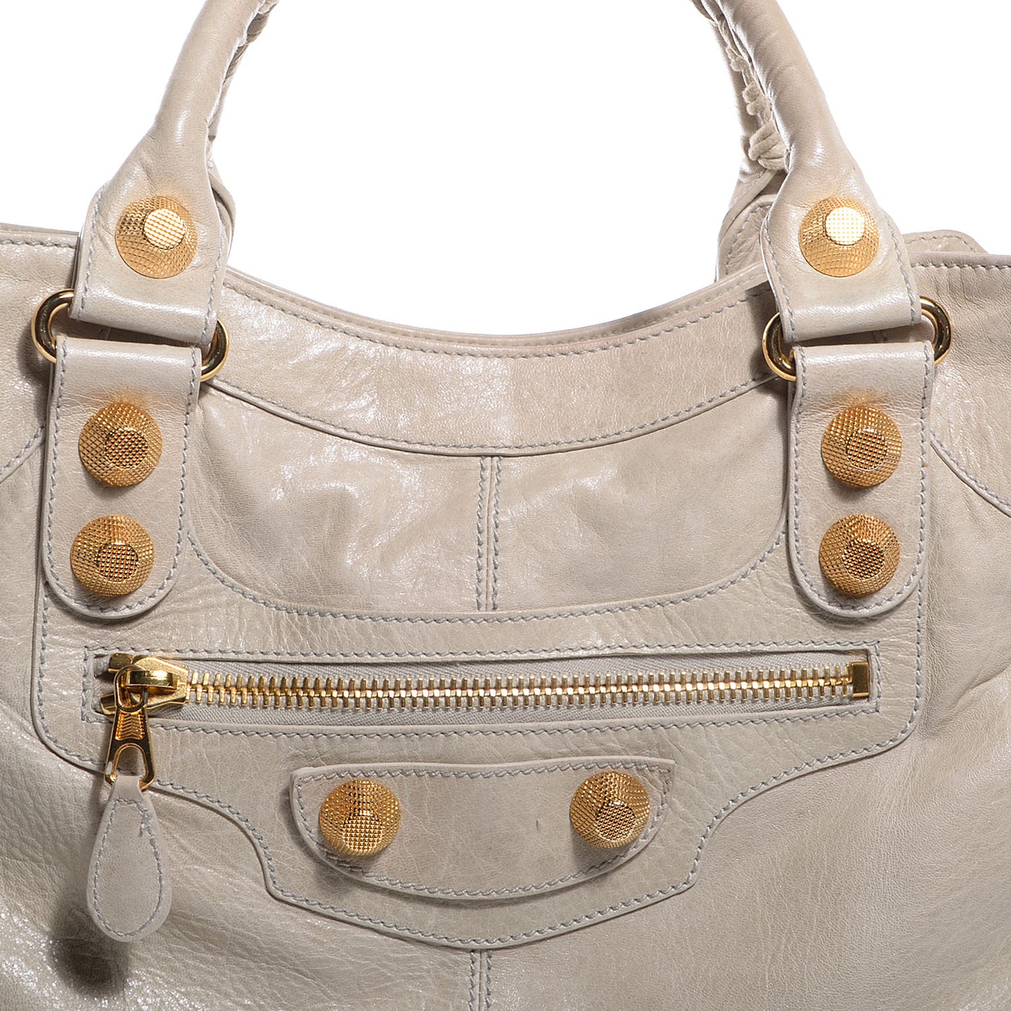 Agneau Giant 21 Gold Hardware Brief Praline