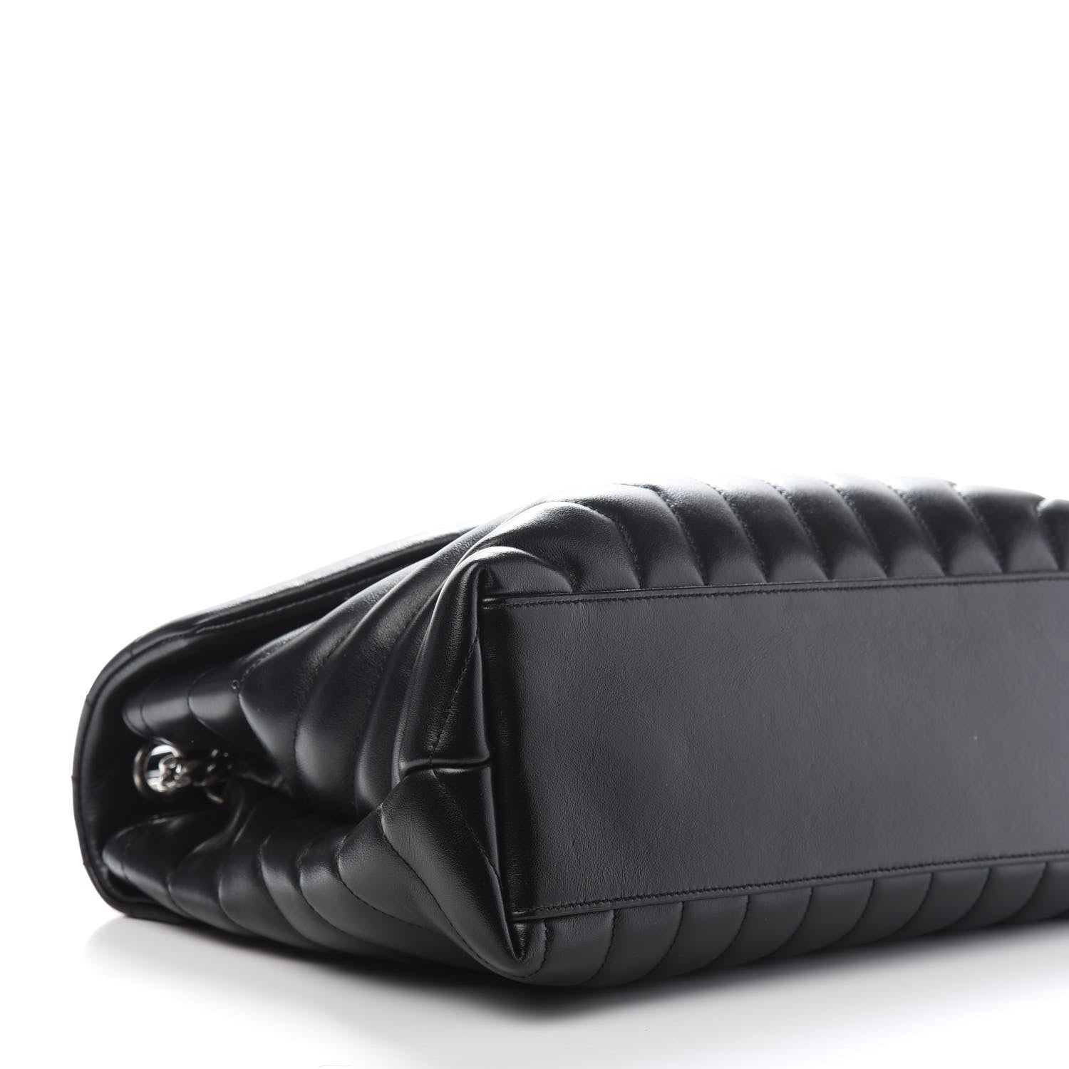 Saint Laurent Calfskin Y Quilted Monogram Medium Loulou Chain Satchel Black 9 of 13