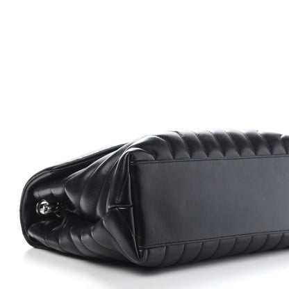 Saint Laurent Calfskin Y Quilted Monogram Medium Loulou Chain Satchel Black 9 of 13